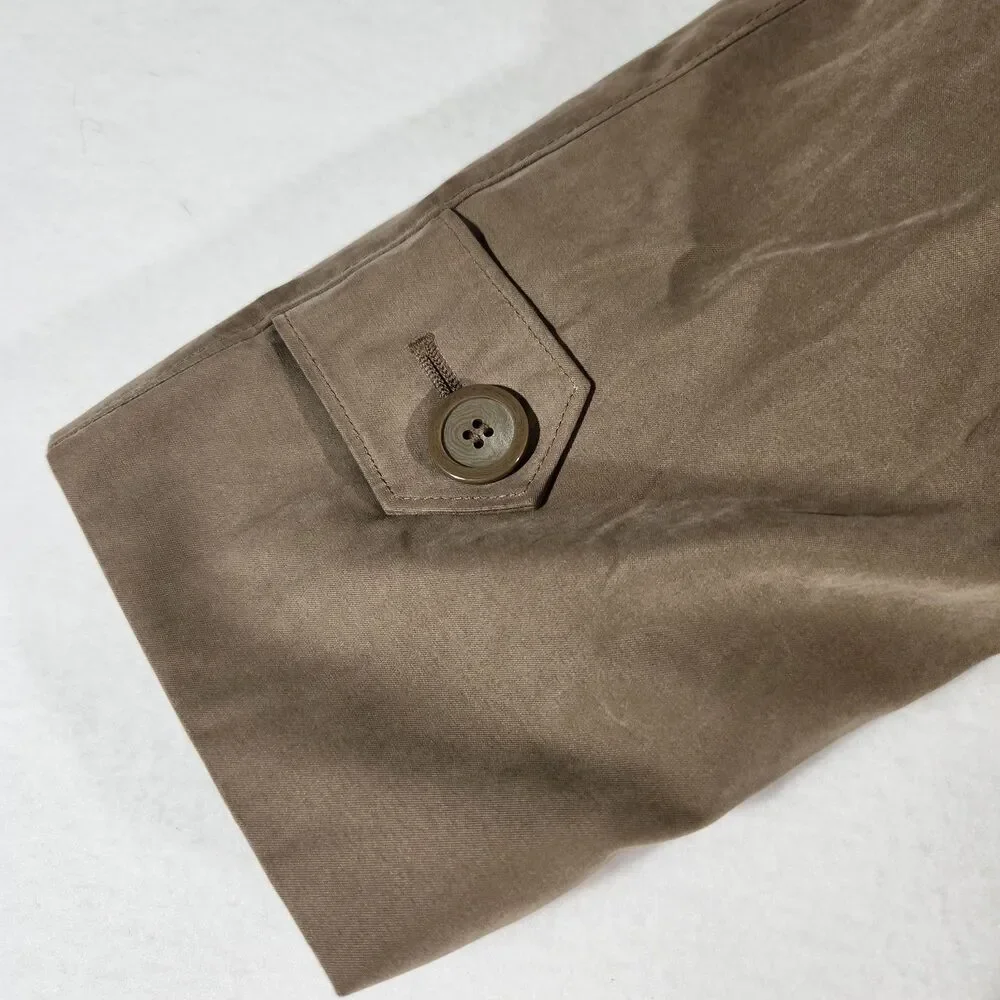 Vintage London Fog Maincoat Womens Size Medium  Reg Khaki Made In USA - Picture 4 of 16